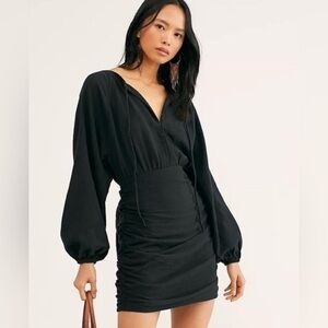 Free People Endless Summer Black Cotton Dress
